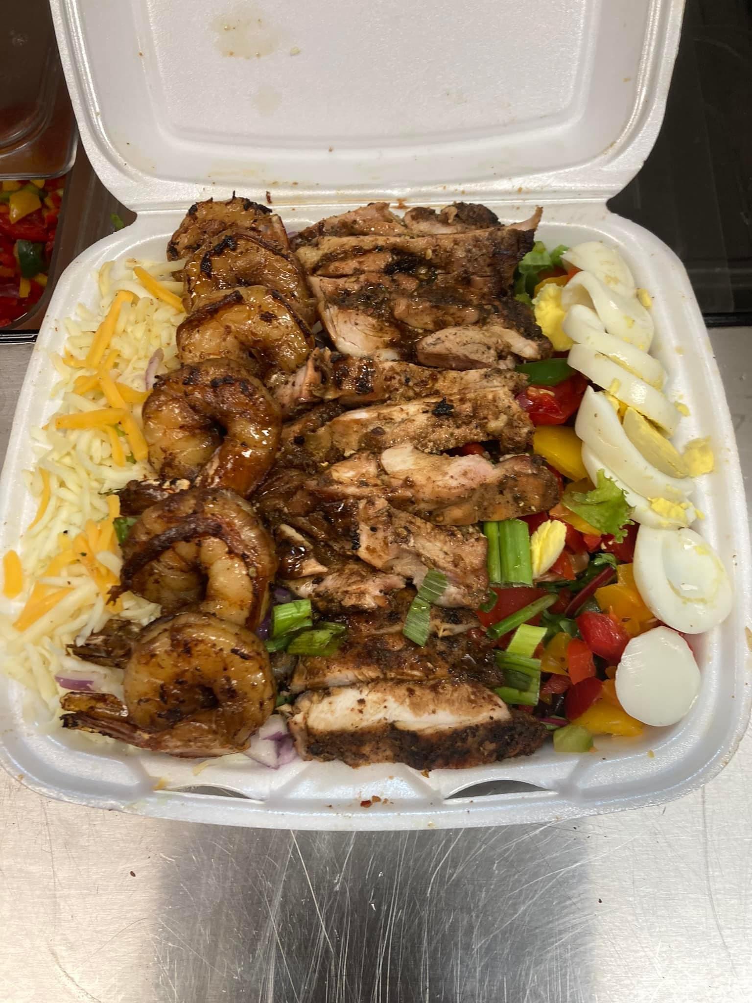 Jerk Shrimp & Chicken Salad